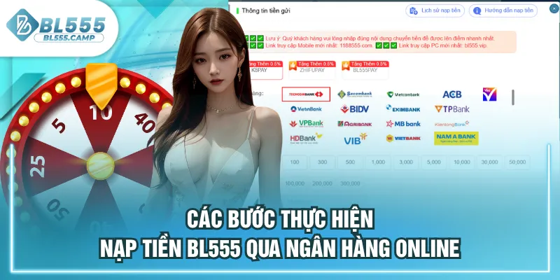 các bước thực hiện nạp tiền